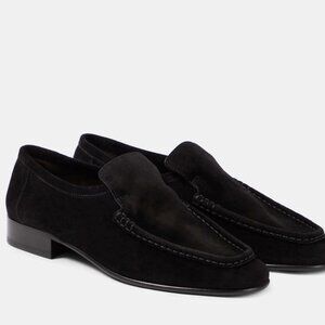 The Row New Soft Suede Loafers